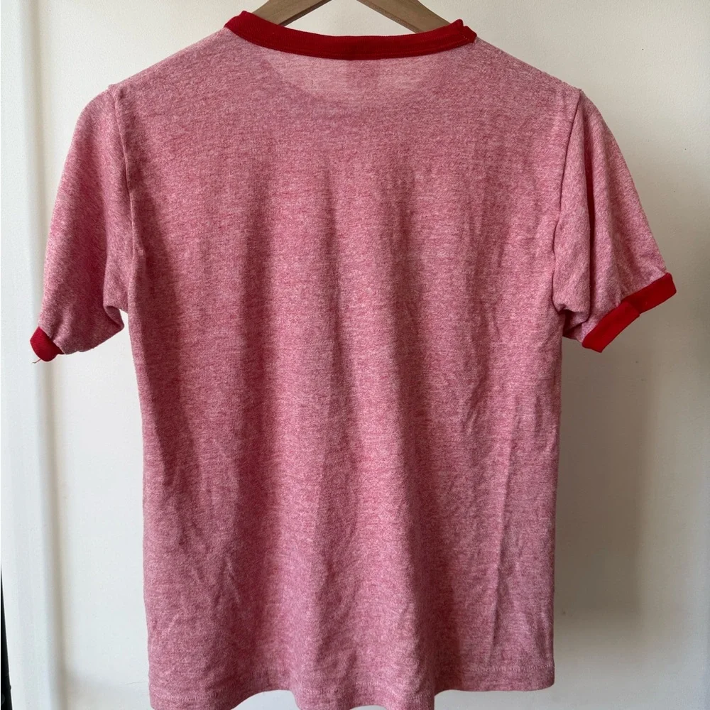 Wyoming Graphic Ringer Tee - Pink/Red - Picture 2 of 5
